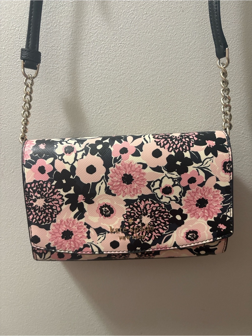 kate spade Staci Dahlia Floral Printed Small Flap Crossbody